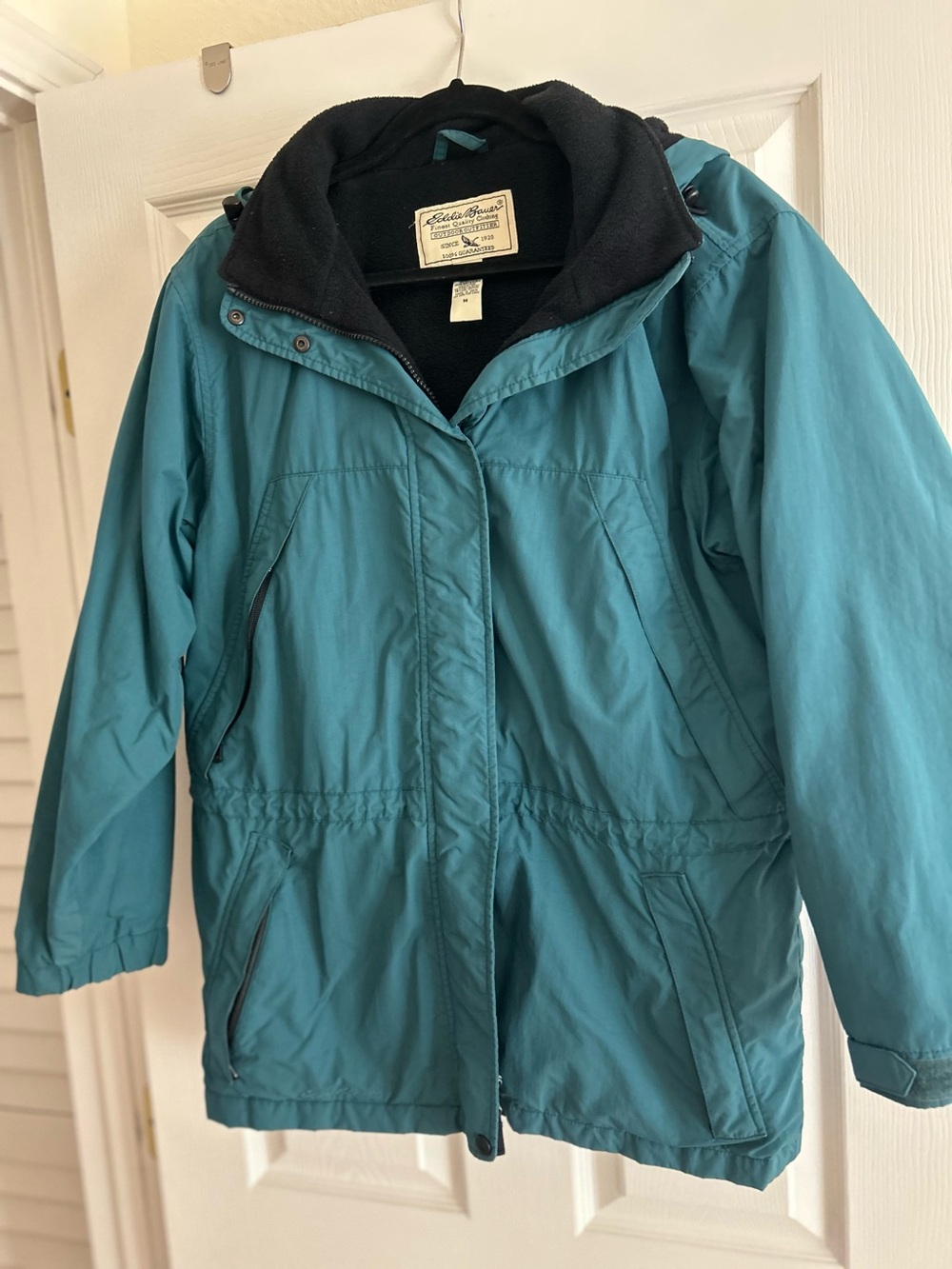 Eddie Bauer Teal Hooded Women's Ski Jacket